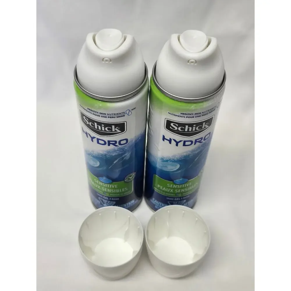 Schick Hydro Sensitive Skin Shaving Gel 8.4 oz /  238 g Set of 2 Soothing Men's